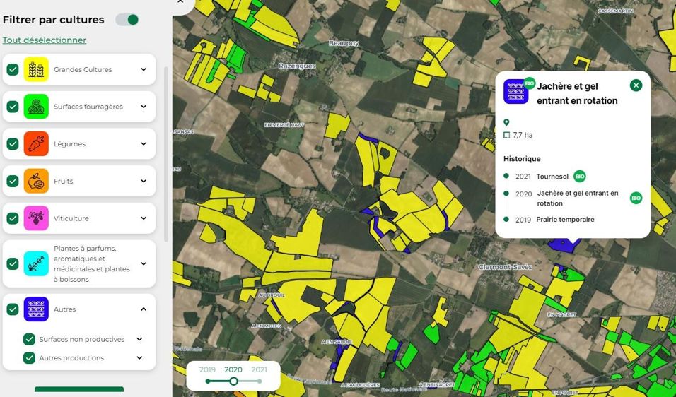 Cartographie Trouver Les Parcelles En Bio En France