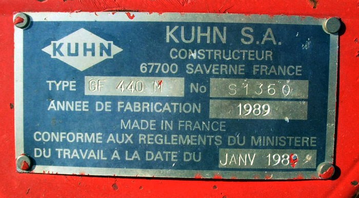 Faneur Kuhn GF4400M