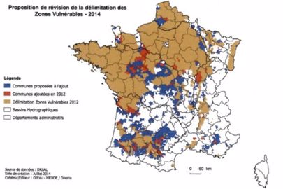 3.888 nouvelles communes concernées par l’extension des zones vulnérables