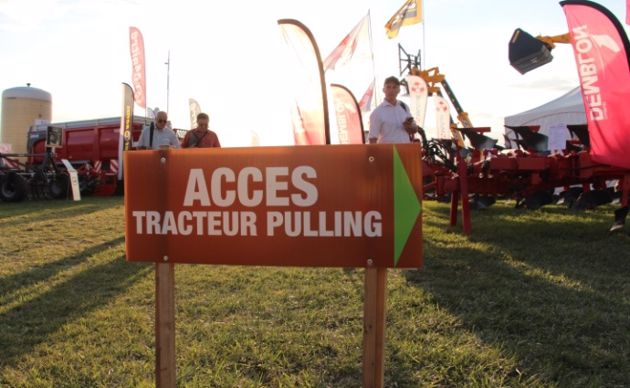 En route pour le tracteur pulling.