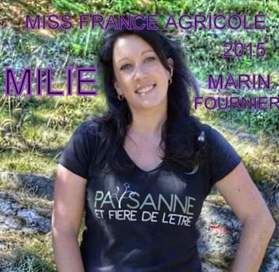 Milie Marin Fournier, élue miss France agricole 2015