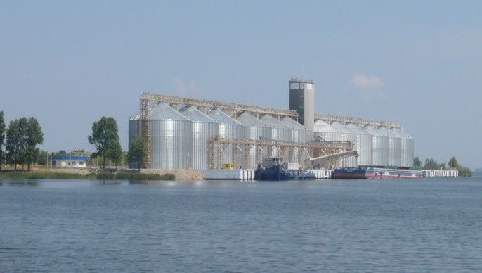 Port céréalier en Russie