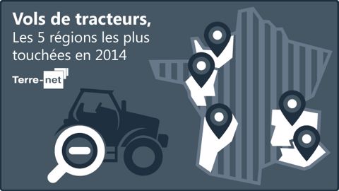 Les 5 régions les plus touchées en 2014 Les 5 régions les plus touchées en 2014
