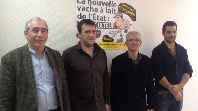 Représentants de la Coordination rurale, le 7 janvier 2015