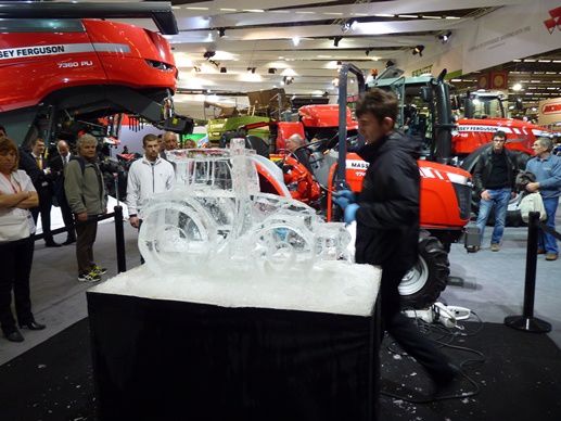 Sculpture sur glace