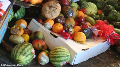 Pertes et gaspillages peuvent atteindre 30 % de la production de certains pays. (©Fao/Jonathan Bloom) 