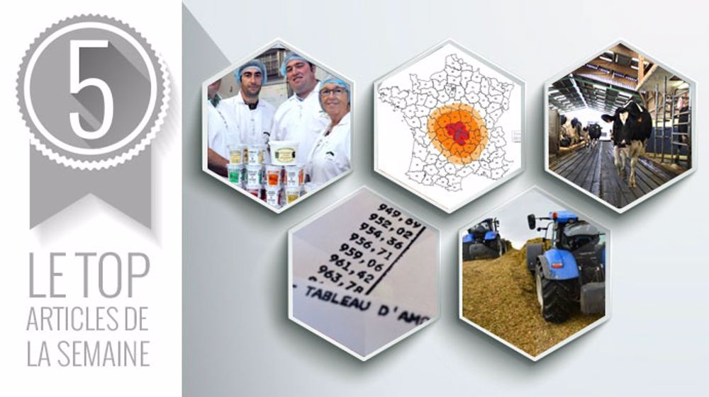 Top articles de la semaine sur Web-Agri. (©Terre-net Média) Top articles de la semaine sur Web-Agri. (©Terre-net Média)