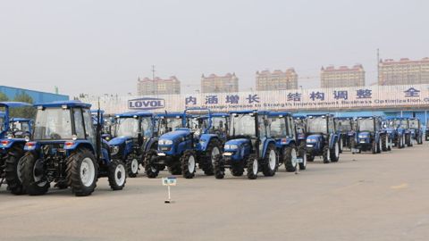 Parc Usine Lovol de Weifang, leader du marché chinois en parts de marché. (©Terre-net média)
