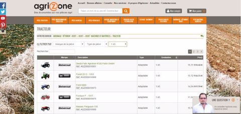 Important catalogue de jouets agricoles en ligne sur Agrizone. @Terre-net-Média
