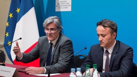 Stéphane Le Foll a annoncé des aides pour les producteurs touchés par la grippe aviaire (130 millions) et la FCO (31 millions).  (©Cheick.Saidou/Min.Agri.Fr)