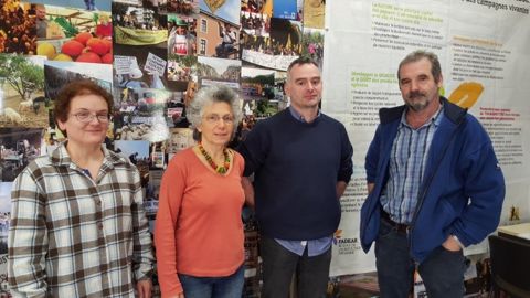 Michelle Roux, Christine Riba, Laurent Pinatel et Mikel Hiribarren, veulent mettre la question de l'alimentation au cœur des débats et combats de la Confédération paysanne. (©Terre-net Média) Michelle Roux, Christine Riba, Laurent Pinatel et Mikel Hiribarren, veulent mettre la question de l'alimentation au cœur des débats et combats de la Confédération paysanne. (©Terre-net Média)