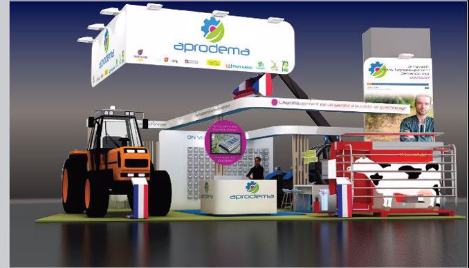 Vue 3D du stand Aprodema