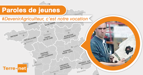 Charles Delamare témoigne pour Paroles de jeunes. (©Terre-net Média) Charles Delamare témoigne pour Paroles de jeunes. (©Terre-net Média)