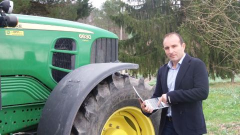 Jean-Michel Lamothe, agriculteur, est l'un des fondateurs de la plateforme votremachine.com (©Sabine Darré)