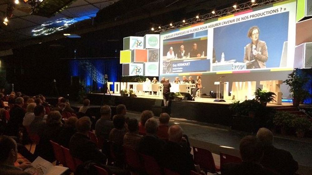 Le 70e congrès de la FNSEA se déroulait, pour l'heure, dans une ambiance très calme. (©Terre-net Média)