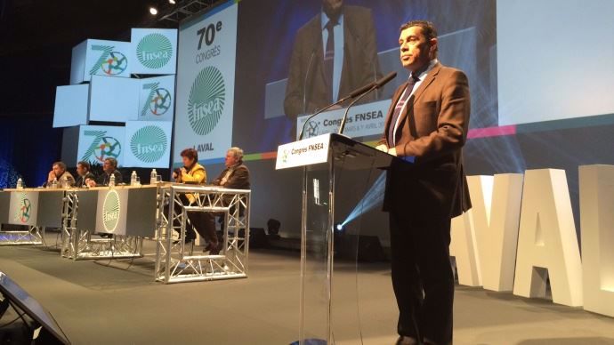Xavier Beulin lors du 70e Congrès de la FNSEA