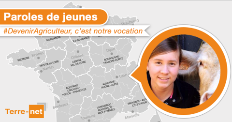 Claire Lamy-Grandidier témoigne pour Paroles de Jeunes (©Terre-net Média) Claire Lamy-Grandidier témoigne pour Paroles de Jeunes (©Terre-net Média)