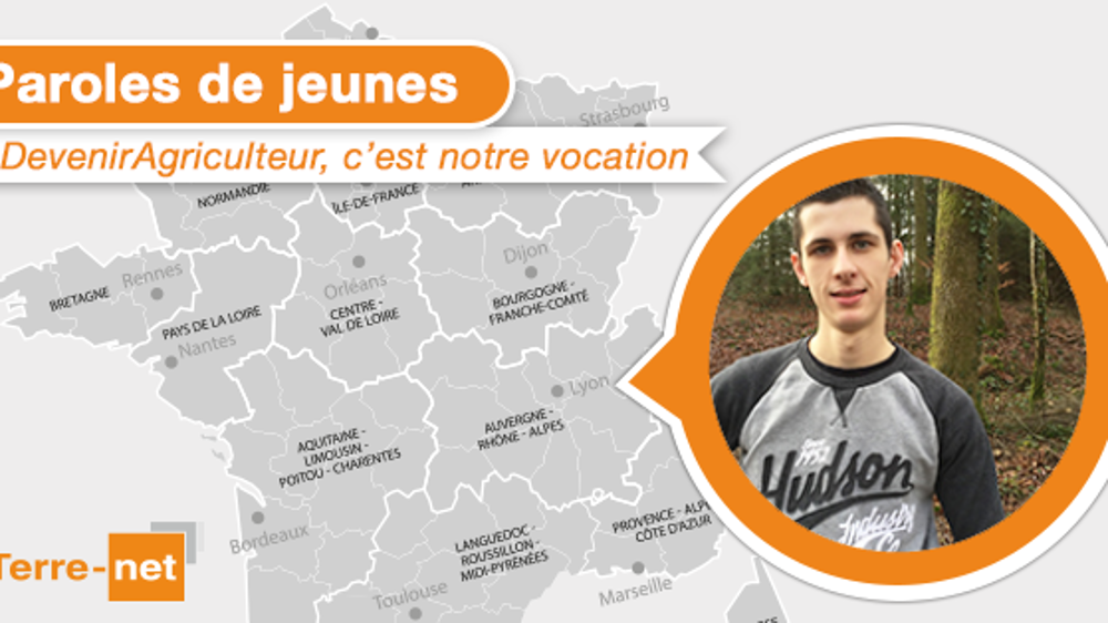 Quentin Mérel témoigne pour Paroles de Jeunes. (©Terre-net Média) 