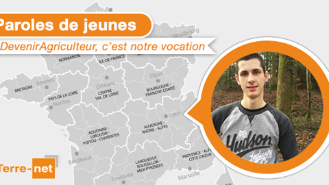 Quentin Mérel témoigne pour Paroles de Jeunes. (©Terre-net Média) 