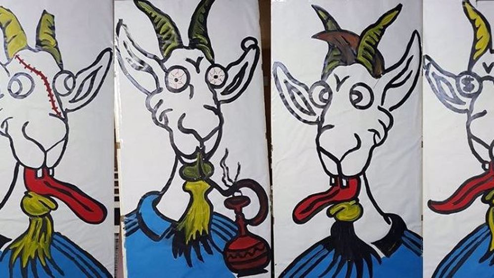 Parmi les 11 chèvres des South Winners de l'OM, celle fumant la chicha a trouvé preneur sur eBay pour une valeur de près de 1 500 €. (©Terre-net Média)