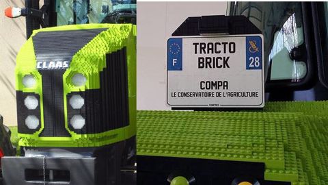 Claas tractobrick : pour la réouverture du Compa, le tractobrick sera présent.