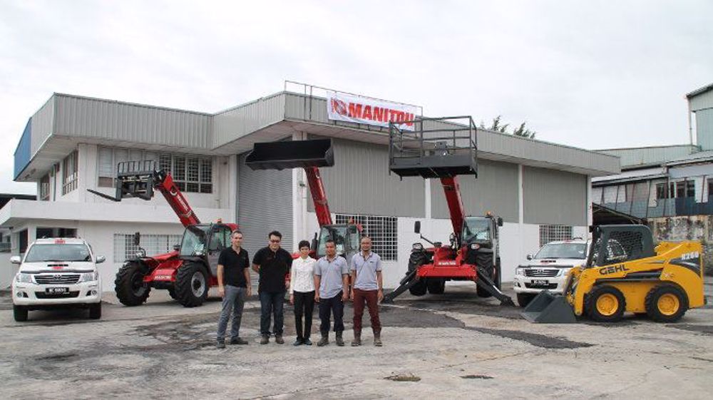 Manitou Center Malaisie : l'objectif de l'équipe est de tripler les ventes en trois ans. (©Manitou)