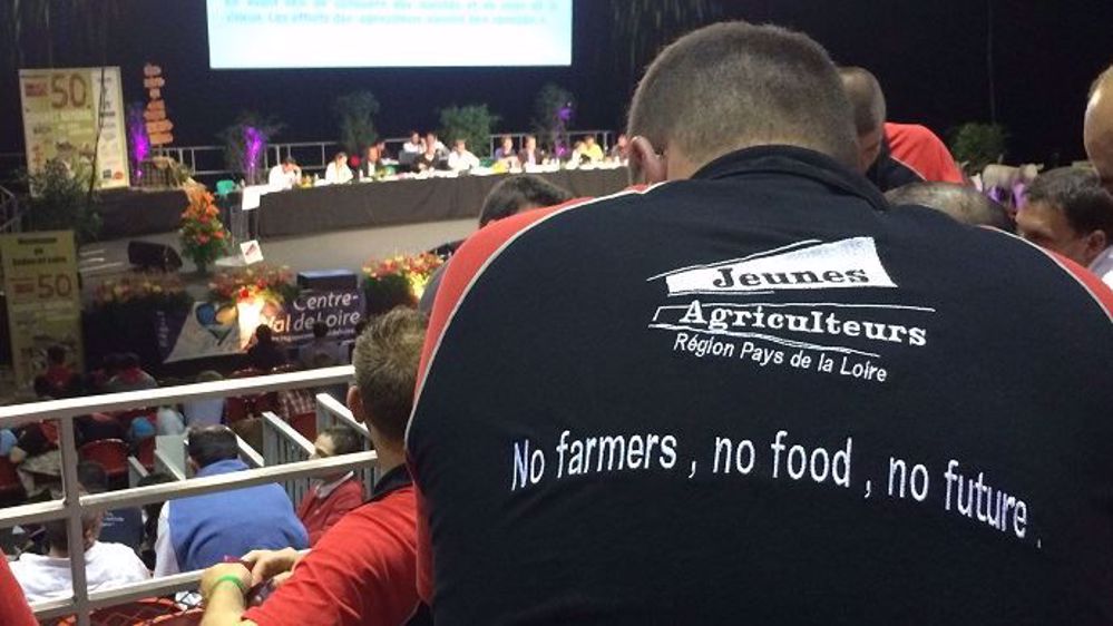Au congrès de Jeunes agriculteurs à Macon, les jeunes installés ont débattu pendant de nombreuses heures de leur rapport d'orientation. (©Terre-net Média)
