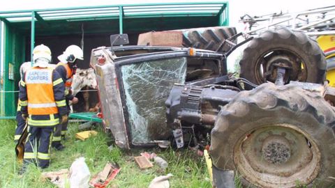 Les accidents impliquant un engin agricole seront rapportés selon la norme européenne. (©SDIS 17) Les accidents impliquant un engin agricole seront rapportés selon la norme européenne. (©SDIS 17)