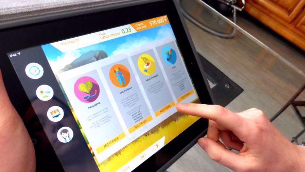 Le jeu Simul'Agri simule l'impact des décisions que vous prenez pour votre exploitation agricole. (©Simul'Agri)