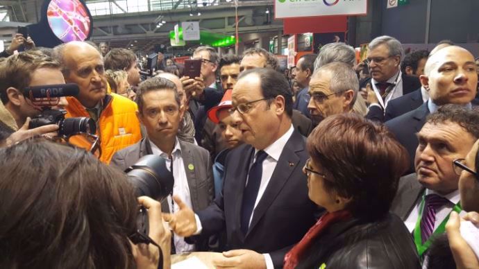François Hollande au 54e salon de l'agriculture 