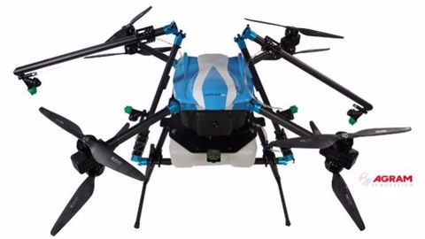 Le Hercules 20 de chez Agram est l'un des tout premiers drones de pulvérisation en France. (©Agram) Le Hercules 20 de chez Agram est l'un des tout premiers drones de pulvérisation en France. (©Agram)