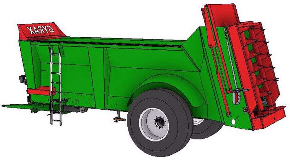 Gyrax EDHV, la double porte guillotine réduit les risque d'accroche les fils en bout de champs (©Gyrax)