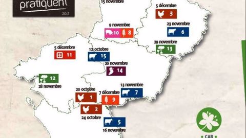 L'évènement "les bios pratiquent" est l'occasion de visiter des exploitations et d'échanger avec les producteurs et les partenaires du secteur (©Réseau des producteurs biologiques des pays de la Loire)