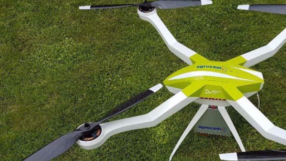 Le drone Agrocom identifie les dégâts occasionnés aux cultures. (©Agrocom)