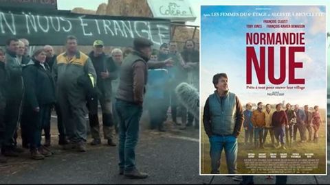 "Normandie nue", le nouveau film de Philippe Le Guay, avec François Cluzet, met en lumière la crise agricole dans un village normand. (©Terre-net Média) 