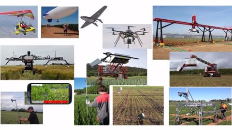 Les drones, les capteurs et les robots sont les partenaires indispensables de l’agriculture numérique. (©Arvalis)