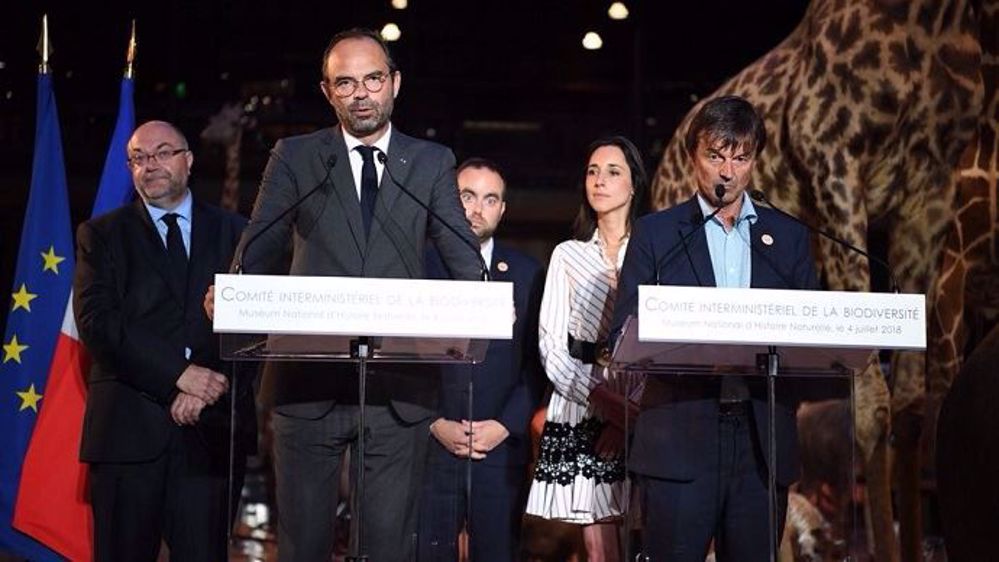 Sur la biodiversité, « nous sommes bien décidés à prendre cet enjeu à bras le corps » a assuré Edouard Philippe aux côtés de son ministre de la transition écologique. (©Compte twitter Edouard Philippe)