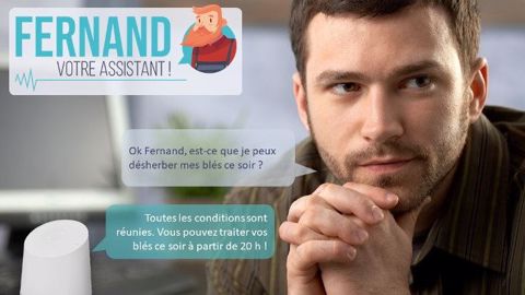 Posez directement vos questions à Fernand, il recherche ensuite vos réponses (©Isagri)