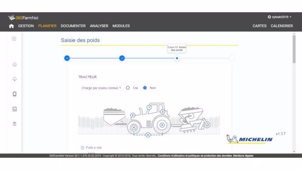 La plateforme 365 FarmNet s'étoffe avec le module AgroPressure by Michelin. (©Michelin)