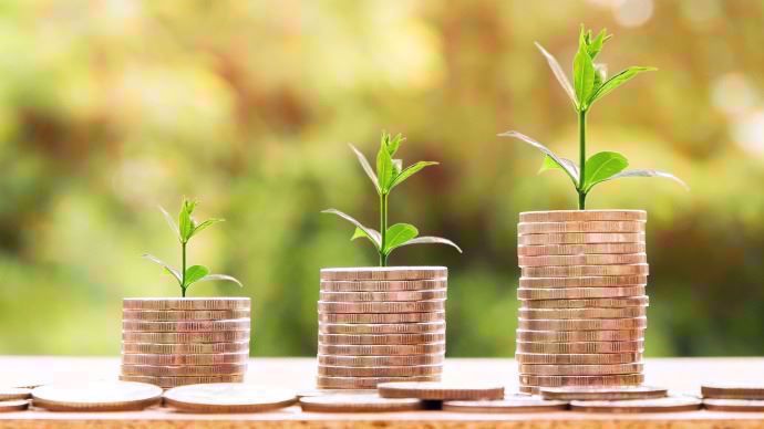 pièce de monnaie jeunes pousses