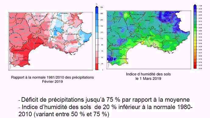 Constat déficit hydrique dans le Sud-Est