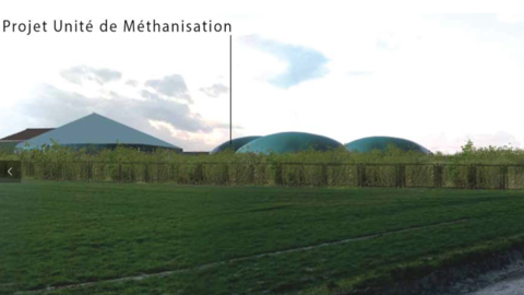 Le méthaniseur de la SARL Biogy a failli ne jamais sortir de terre. (©Biogy)
