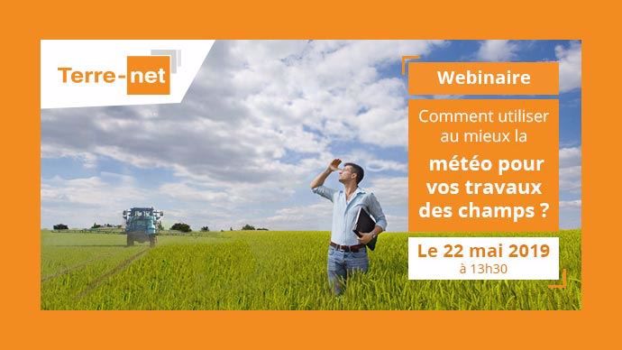 Webinaire météo : bien utiliser les indicateurs pour vos travaux agricoles