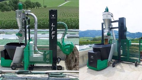 Wasserbauer présente Lift : un système de désilage automatisé qui permet au robot d'alimentation d'aller se servir seul au silo couloir. (©Wasserbauer GMBH) Wasserbauer présente Lift : un système de désilage automatisé qui permet au robot d'alimentation d'aller se servir seul au silo couloir. (©Wasserbauer GMBH)