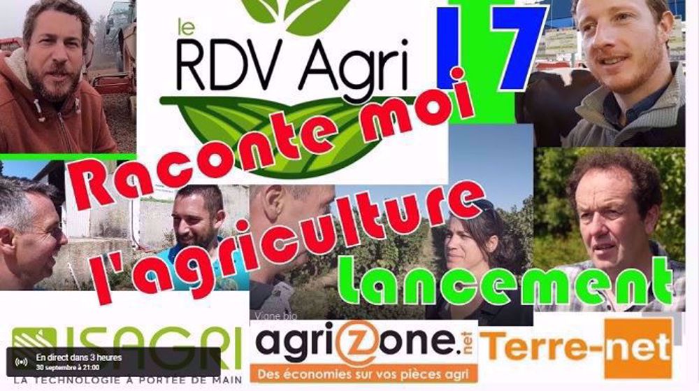 Thierry agriculteur d'aujourd'hui présentera son nouveau projet de communication sur l'agriculture ce soir, à 21 h, sur sa chaîne Youtube.