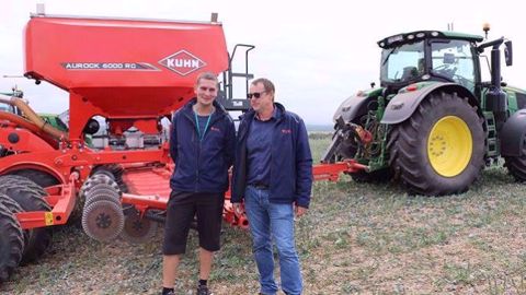 Benoît Mallinger et Benoît Kennel lors d'une journée sur l'agriculture de précision. (©Terre-net Média)