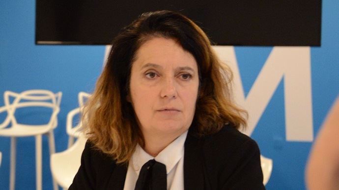 La députée européenne Irène Tolleret, au siège d'En Marche