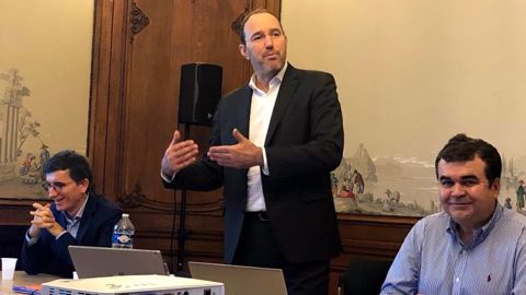 Antoine Meyer, président d'IBMA , lors de la conférence de presse de l'association le 19 janvier.