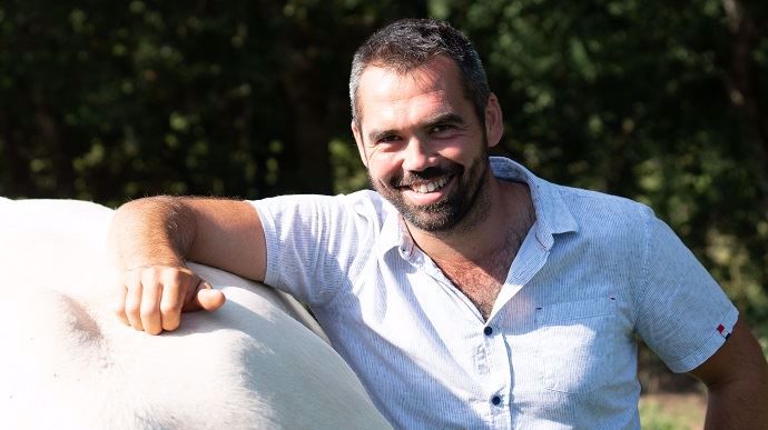 Jean-Marie Goujat, éleveur de la vache Idéale, la Charolaise égérie du Sia 2020
