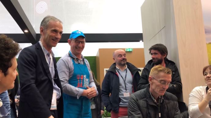 Thierry Roquefeuil, président de la FNPL, à côté d'André Bonnard, secrétaire général 